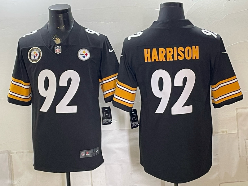 2026 Men Pittsburgh Steelers #92 Harrison Black Limited Nike NFL Jersey0831004